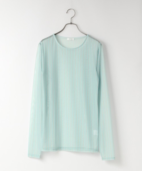 LOWRYS FARM（ローリーズファーム）の「アソートシアープルオーバーＬＳ　600772（Tシャツ/カットソー・レディース・アイボリー/チェック/イエロー/ブラック/ピンク/ホワイト/ネイビー/ブルー・FREE）」の5枚目の写真