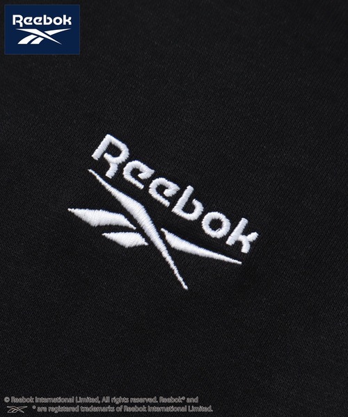 Reebok（リーボック）の「【Reebok/リーボック】裏起毛 刺繍ロゴ スウェット プルオーバーパーカー（パーカー・メンズ・杢グレー/ブラック/ホワイト/ネイビー・M/L/LL）」の20枚目の写真