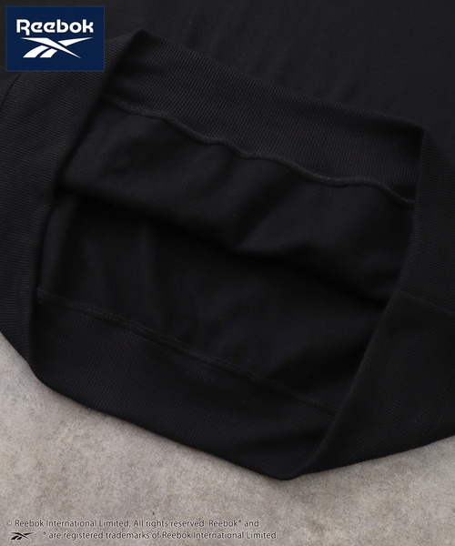 Reebok（リーボック）の「【Reebok/リーボック】裏起毛 刺繍ロゴ スウェット プルオーバーパーカー（パーカー・メンズ・杢グレー/ブラック/ホワイト/ネイビー・M/L/LL）」の15枚目の写真