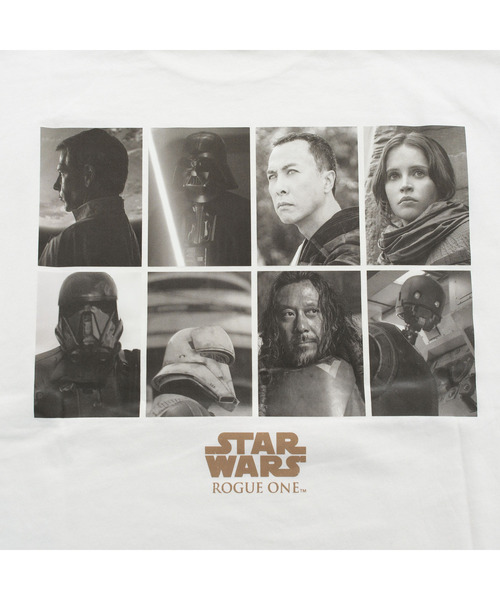STAR WARS（スターウォーズ）の「スター・ウォーズ ローグワン ロングTシャツ Rogue One: A Star Wars Story（Tシャツ/カットソー・メンズ・ブラック/オフホワイト・M/L）」の5枚目の写真