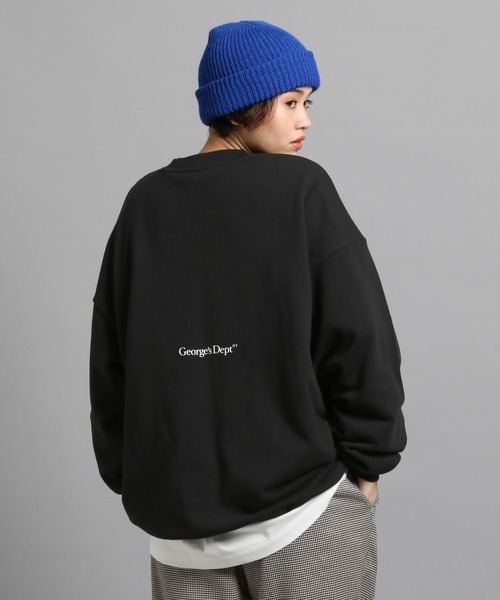 GEORGE'S（ジョージズ）の「ミニ裏毛BIGポケットプルオーバー（Tシャツ/カットソー・メンズ・ブラック/ブラウン・MEDIUM/LARGE）」の2枚目の写真