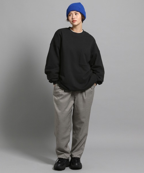 GEORGE'S（ジョージズ）の「ミニ裏毛BIGポケットプルオーバー（Tシャツ/カットソー・メンズ・ブラック/ブラウン・MEDIUM/LARGE）」の4枚目の写真