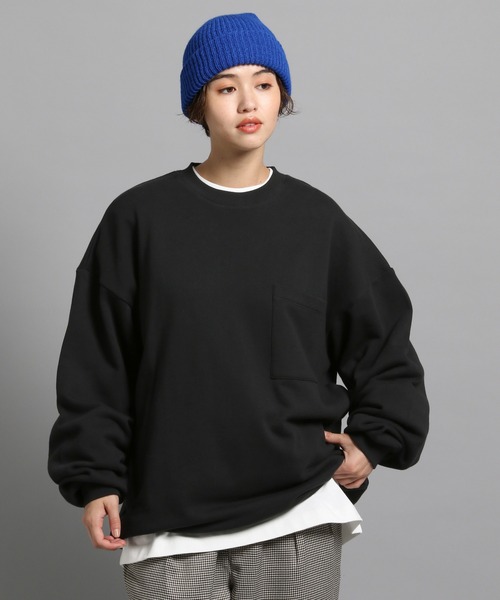 GEORGE'S（ジョージズ）の「ミニ裏毛BIGポケットプルオーバー（Tシャツ/カットソー・メンズ・ブラック/ブラウン・MEDIUM/LARGE）」の9枚目の写真