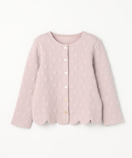 ANY（エニィ）の「リボン ジャガード カーディガン（カーディガン/ボレロ・キッズ・ネイビー系/ベージュ系/サックスブルー系・110/120/130）」の19枚目の写真