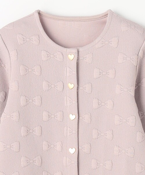 ANY（エニィ）の「リボン ジャガード カーディガン（カーディガン/ボレロ・キッズ・ネイビー系/ベージュ系/サックスブルー系・110/120/130）」の14枚目の写真