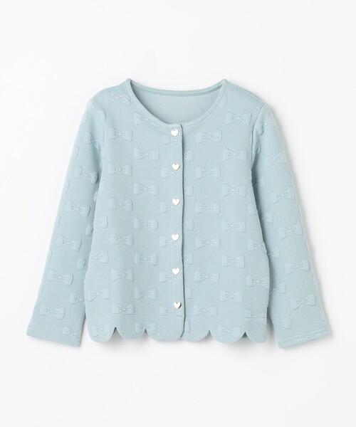 ANY（エニィ）の「リボン ジャガード カーディガン（カーディガン/ボレロ・キッズ・ネイビー系/ベージュ系/サックスブルー系・110/120/130）」の11枚目の写真