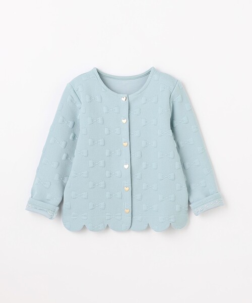ANY（エニィ）の「リボン ジャガード カーディガン（カーディガン/ボレロ・キッズ・ネイビー系/ベージュ系/サックスブルー系・110/120/130）」の10枚目の写真