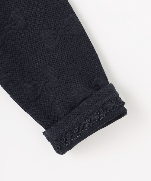 ANY（エニィ）の「リボン ジャガード カーディガン（カーディガン/ボレロ・キッズ・ネイビー系/ベージュ系/サックスブルー系・110/120/130）」の6枚目の写真