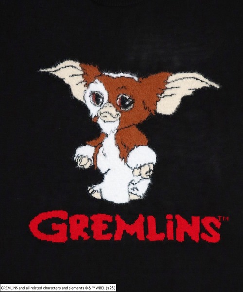 Salong hameu（サロン ハミュー）の「GREMLINS（グレムリン）GIZMOギズモ キャラクタージャガードシャギーニットセーター メンズ レディース ユニセックス（ニット/セーター・メンズ・オフホワイト/ブラック・LL/L/M）」の7枚目の写真