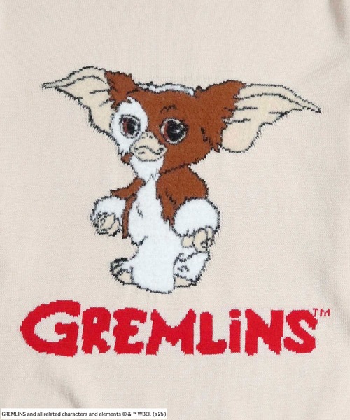 Salong hameu（サロン ハミュー）の「GREMLINS（グレムリン）GIZMOギズモ キャラクタージャガードシャギーニットセーター メンズ レディース ユニセックス（ニット/セーター・メンズ・オフホワイト/ブラック・LL/L/M）」の4枚目の写真