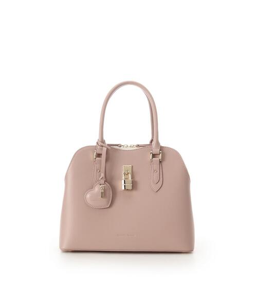 Samantha Thavasa（サマンサタバサ）の「ハートモチーフレザーハンドバッグ 大サイズ（ハンドバッグ・レディース・ピンクベージュ/ブラック/オフホワイト・FREE）」の3枚目の写真