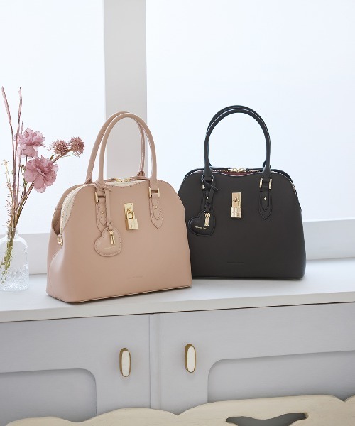 Samantha Thavasa（サマンサタバサ）の「ハートモチーフレザーハンドバッグ 大サイズ（ハンドバッグ・レディース・ピンクベージュ/ブラック/オフホワイト・FREE）」の10枚目の写真