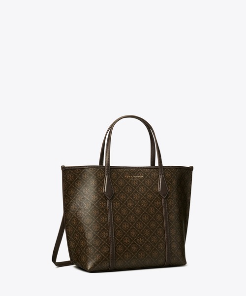 TORY BURCH(トリーバーチ)の「ペリー コーテッドキャンバス スモール トートバッグ(トートバッグ・レディース・ダークブラウン系・ONE SIZE)」の3枚目の写真