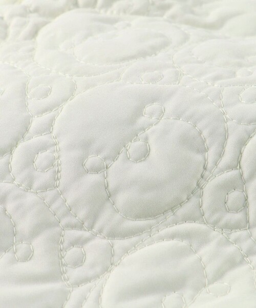 BRANSHES（ブランシェス）の「【マシンウォッシャブル/ベビー】くま柄キルティングジャケット（ノーカラージャケット・キッズ・アイボリー・80）」の7枚目の写真