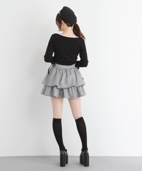 DearMyLoveRose(ディアマイラブローズ)の「レタリングクロップドカットソー【大きいサイズ有り】(Tシャツ/カットソー・レディース・ベビーピンク/ライトブルー/ブラック・LL~3L/M-L/L~LL)」の15枚目の写真