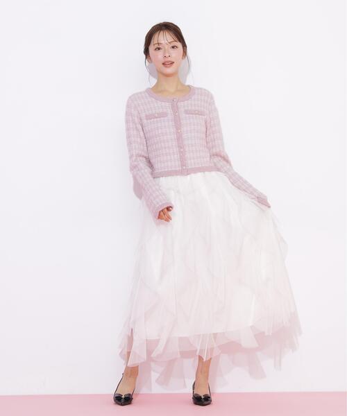 ◇縦ラッフルチュールスカート（スカート）｜JILL by JILL STUART