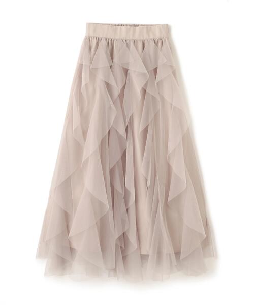 ◇縦ラッフルチュールスカート（スカート）｜JILL by JILL STUART
