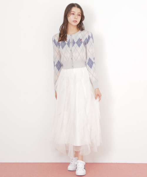 JILL by JILL STUART（ジルバイジルスチュアート）の「◇縦ラッフルチュールスカート（スカート・レディース・ホワイト/ベージュ/グレー・FREE）」の15枚目の写真