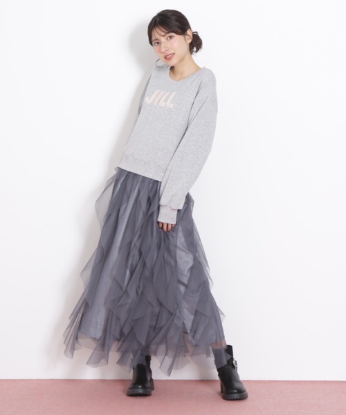 JILL by JILL STUART（ジルバイジルスチュアート）の「◇縦ラッフルチュールスカート（スカート・レディース・ホワイト/ベージュ/グレー・FREE）」の16枚目の写真