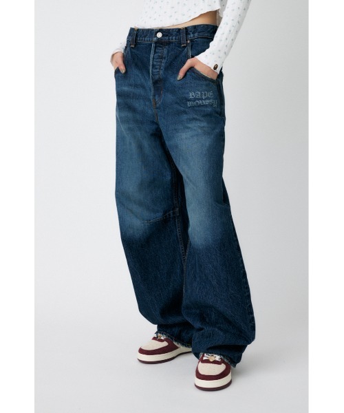 A BATHING APE MOUSSY BP/MS CURVE ストレート MOUSSY | BP/MS CURVE ストレート (ワイド ) |SHEL'TTER WEBSTORE