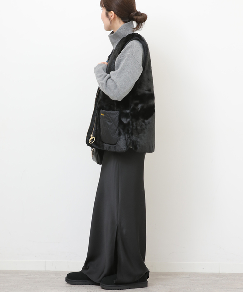 BARBOUR/バブアー】 KARIN FAUX FUR GILET:ベスト