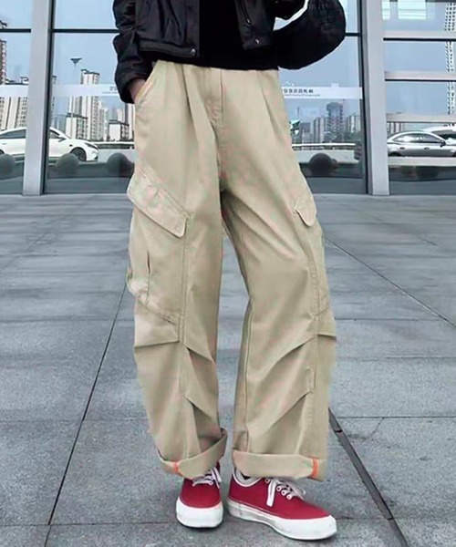 AsheKsha(アシクシャ)の「【新作】年齢・性別を問わない純綿ワークパンツ(その他パンツ・レディース・カーキ/ブルー・M)」の11枚目の写真