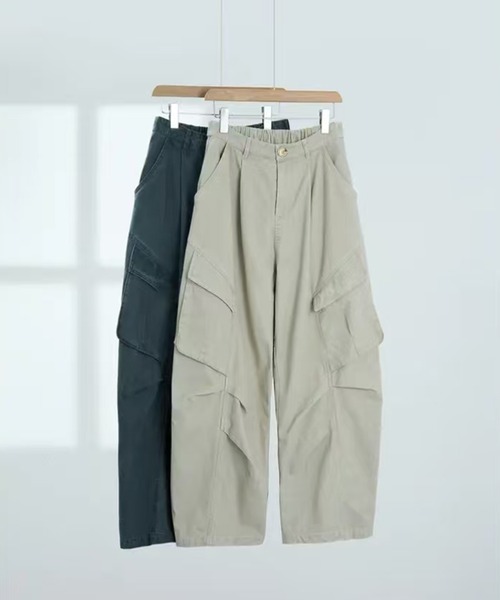 AsheKsha(アシクシャ)の「【新作】年齢・性別を問わない純綿ワークパンツ(その他パンツ・レディース・カーキ/ブルー・M)」の22枚目の写真