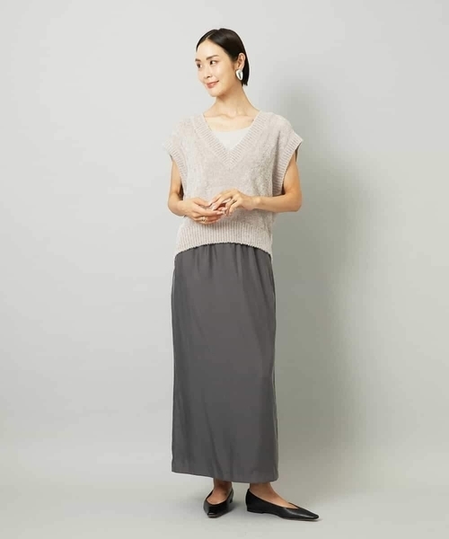 セール】フェザータッチVネックベスト（ベスト）｜MICHEL KLEIN