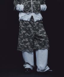 neith. | neith./ネイス/Layered Crush Sweat Pants(Camo×Gray)(スウェットパンツ)