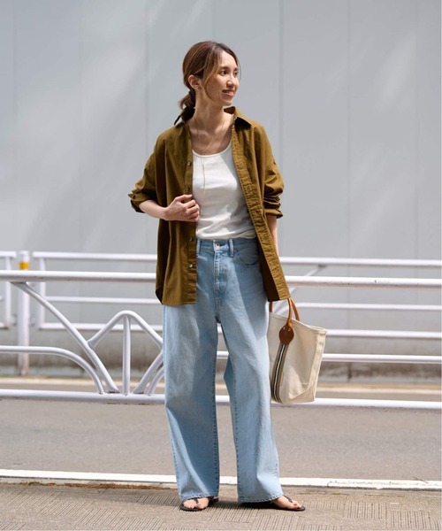 FRAMeWORK（フレームワーク）の「≪追加≫2WAYベアテレコタンク2（タンクトップ・レディース・ベージュ系その他/ブラウン/ホワイト/ブラック・FREE）」の8枚目の写真