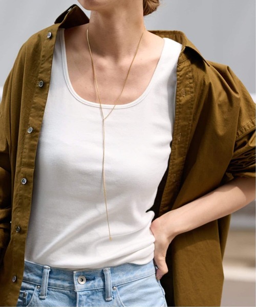 FRAMeWORK（フレームワーク）の「≪追加≫2WAYベアテレコタンク2（タンクトップ・レディース・ベージュ系その他/ブラウン/ホワイト/ブラック・FREE）」の9枚目の写真