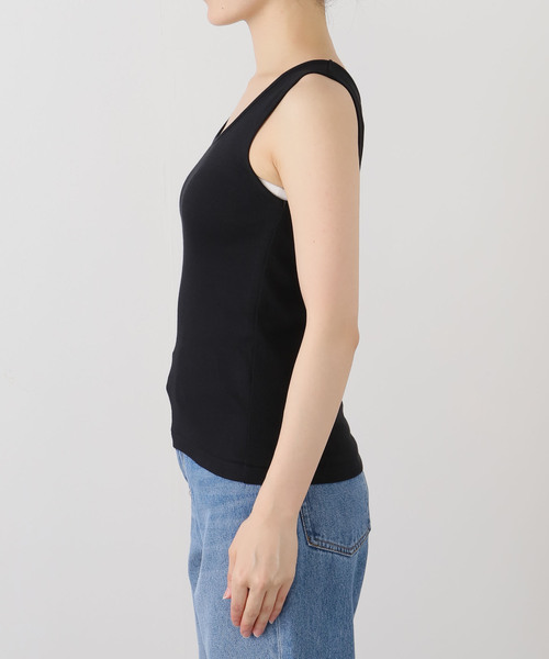 FRAMeWORK（フレームワーク）の「≪追加≫2WAYベアテレコタンク2（タンクトップ・レディース・ベージュ系その他/ブラウン/ホワイト/ブラック・FREE）」の21枚目の写真