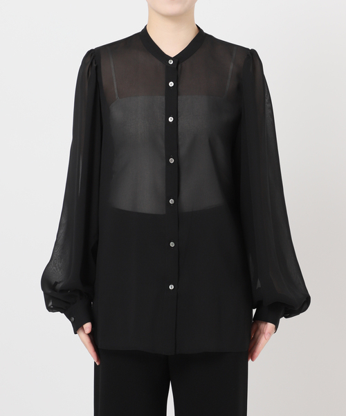 Deuxieme Classe（ドゥーズィエムクラス）の「Sheer Bow ブラウス（シャツ/ブラウス・レディース・ブラック・FREE）」の20枚目の写真