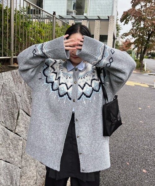 nordic knit cardigan / ノルディックニットカーディガン