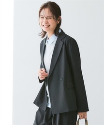 7days Life Styling | 落ち感ドレープ素材ダブルテーラードジャケット（タテヨコストレッチ・しわになりにくい・速乾・ＵＶカット）＜大きいサイズ有＞(カバーオール)