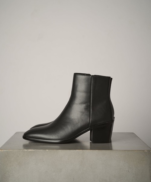 Lui's　ルイス　サイドジップ　ヒールブーツ　42 レザーヒールブーツ（ブーツ）｜Lui's（ルイス）のファッション通販