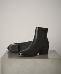 Lui's ルイス ヒールブーツ40 ブラック 25-25.5cm 最終値下げ Lui's（ルイス）の「レザーヒールブーツ（ブーツ）」 - WEAR