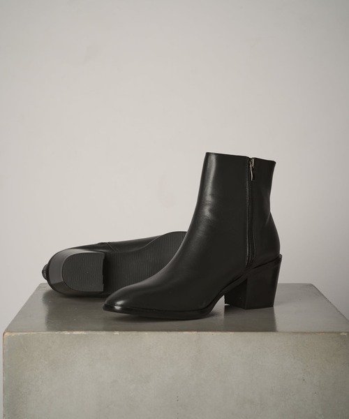 レザーヒールブーツ（ブーツ）｜Lui's（ルイス）のファッション通販