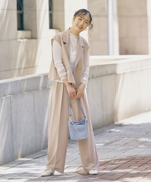 nissen（ニッセン）の「ジャケットベストセットアップ（ベスト＋パンツ