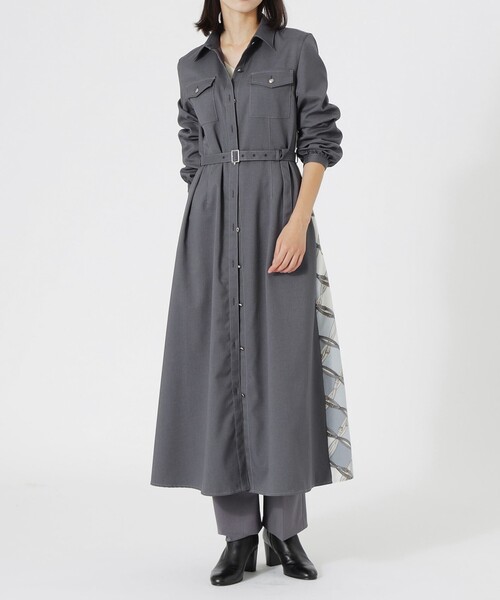 LOVELESS(ラブレス)の「バックスカーフシャツワンピース(シャツワンピース・レディース・グレー系その他/ブルー系その他7/ブラウン系その他3・34/36/38)」の19枚目の写真