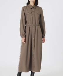 LOVELESS（ラブレス）の「バックスカーフシャツワンピース（シャツワンピース）」