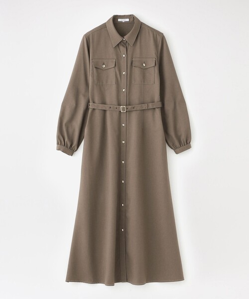 LOVELESS(ラブレス)の「バックスカーフシャツワンピース(シャツワンピース・レディース・グレー系その他/ブルー系その他7/ブラウン系その他3・34/36/38)」の7枚目の写真