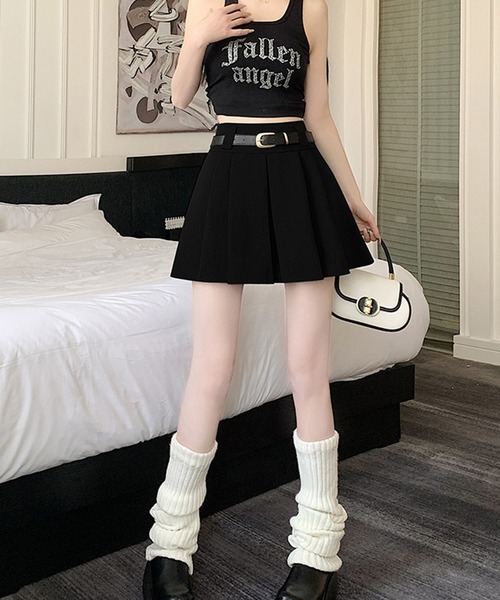 希少✨COMME des GARCONS フレアミニスカート セール】ワイドタックフレアミニスカート（スカート）｜IRADOWL