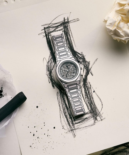 D1 MILANO（ディーワンミラノ）の「「D1 MILANO/ディーワン ミラノ」ポリクロノ - ホワイトスケッチ/ブラックスケッチ（アナログ腕時計・メンズ・ホワイト/ブラック・FREE）」の8枚目の写真