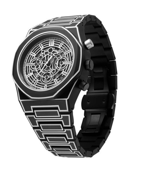 D1 MILANO（ディーワンミラノ）の「「D1 MILANO/ディーワン ミラノ」ポリクロノ - ホワイトスケッチ/ブラックスケッチ（アナログ腕時計・メンズ・ホワイト/ブラック・FREE）」の9枚目の写真