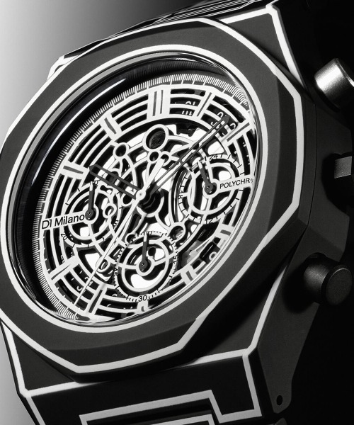 D1 MILANO（ディーワンミラノ）の「「D1 MILANO/ディーワン ミラノ」ポリクロノ - ホワイトスケッチ/ブラックスケッチ（アナログ腕時計・メンズ・ホワイト/ブラック・FREE）」の12枚目の写真