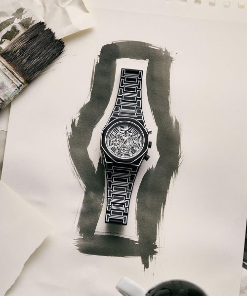 D1 MILANO（ディーワンミラノ）の「「D1 MILANO/ディーワン ミラノ」ポリクロノ - ホワイトスケッチ/ブラックスケッチ（アナログ腕時計・メンズ・ホワイト/ブラック・FREE）」の14枚目の写真