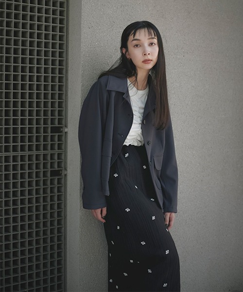 studio CLIP（スタディオクリップ）の「【daily CLIP】小花刺繍タイトスカート（スカート・レディース・ホワイト/ブラック・FREE）」の9枚目の写真