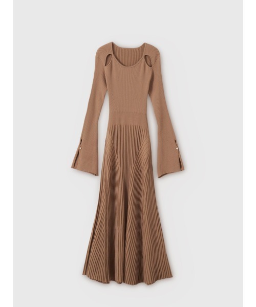 全骨格対応】リブニットフレアワンピース（ワンピース）｜EIMY ISTOIRE