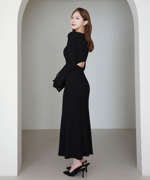 全骨格対応】リブニットフレアワンピース（ワンピース）｜EIMY ISTOIRE